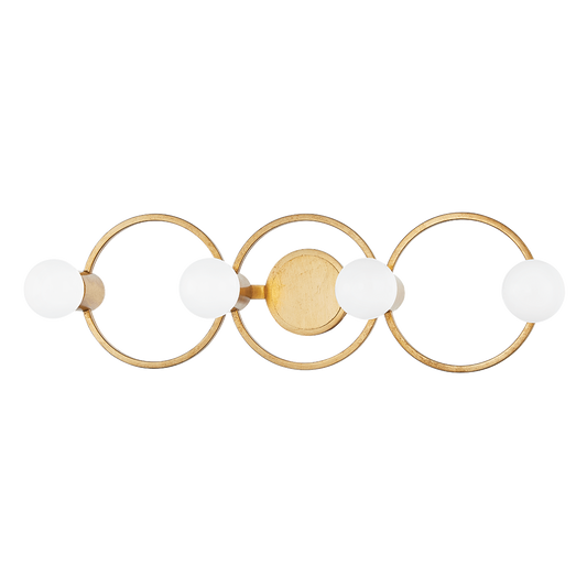Hope Vanity Light - 4-Light - Gold Leaf - Mitzi H413304-GL