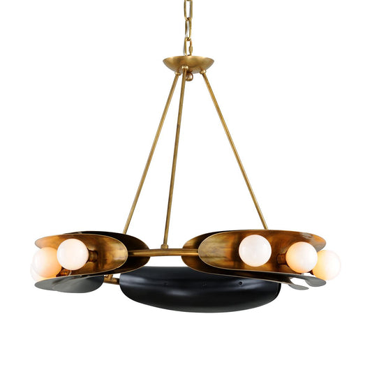 Hopper Chandelier by Corbett Lighting