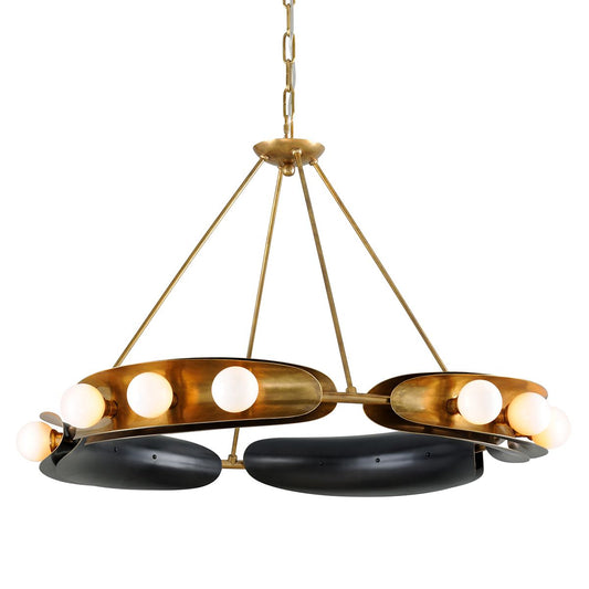 Hopper Large Chandelier by Corbett Lighting