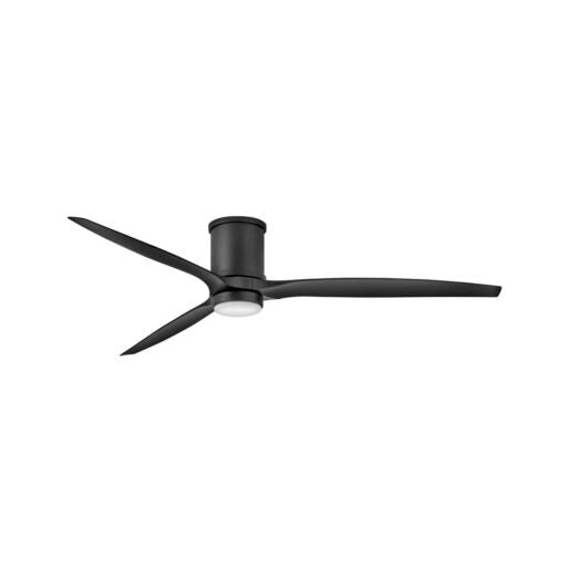 Hover Flush 72" LED Smart Fan - Matte Black by Hinkley Lighting