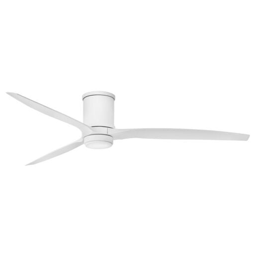 Hover Flush 72" LED Smart Fan - Matte White by Hinkley Lighting