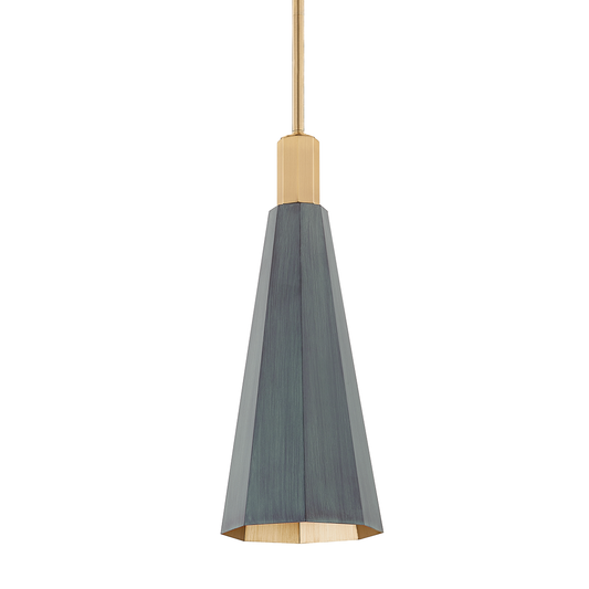 Huntley Pendant - 1-Light - Patina Brass - Troy Lighting F8308-PBR/VER