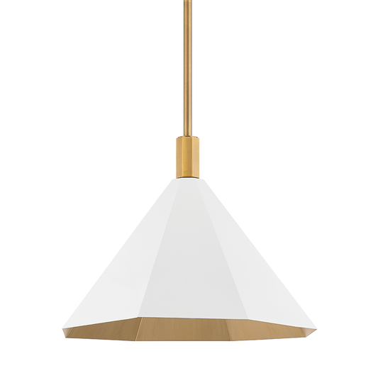 Huntley Pendant - 1-Light - Patina Brass - Troy Lighting F8322-PBR/SWH