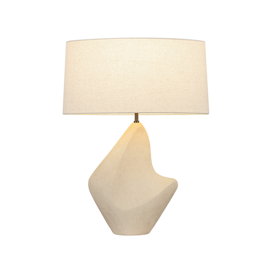 Huntly Table Lamp - 1-Light - Bronze/Ceramic Ivory Breakstone - Troy Lighting PTL3727-BRZ/CIB