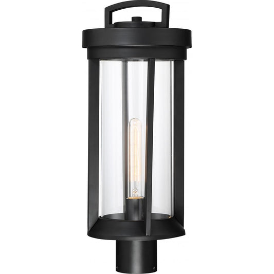Huron - 1 Light Post Lantern with Clear Glass - Aged Bronze Finish - Satco 60-6503