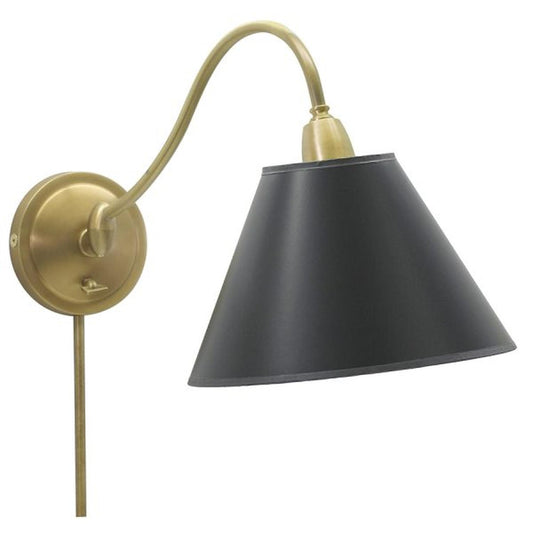Hyde Park Adjustable Wall Swing Arm Lamp - HP725-WB-BP - Weathered Brass by House of Troy