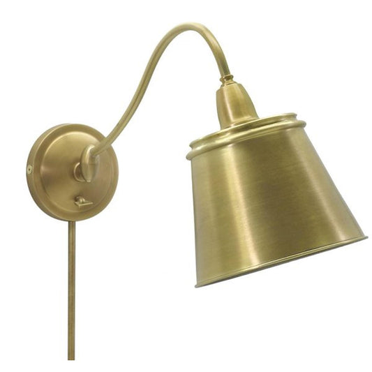 Hyde Park Adjustable Wall Swing Arm Lamp - HP725-WB-MSWB - Weathered Brass by House of Troy
