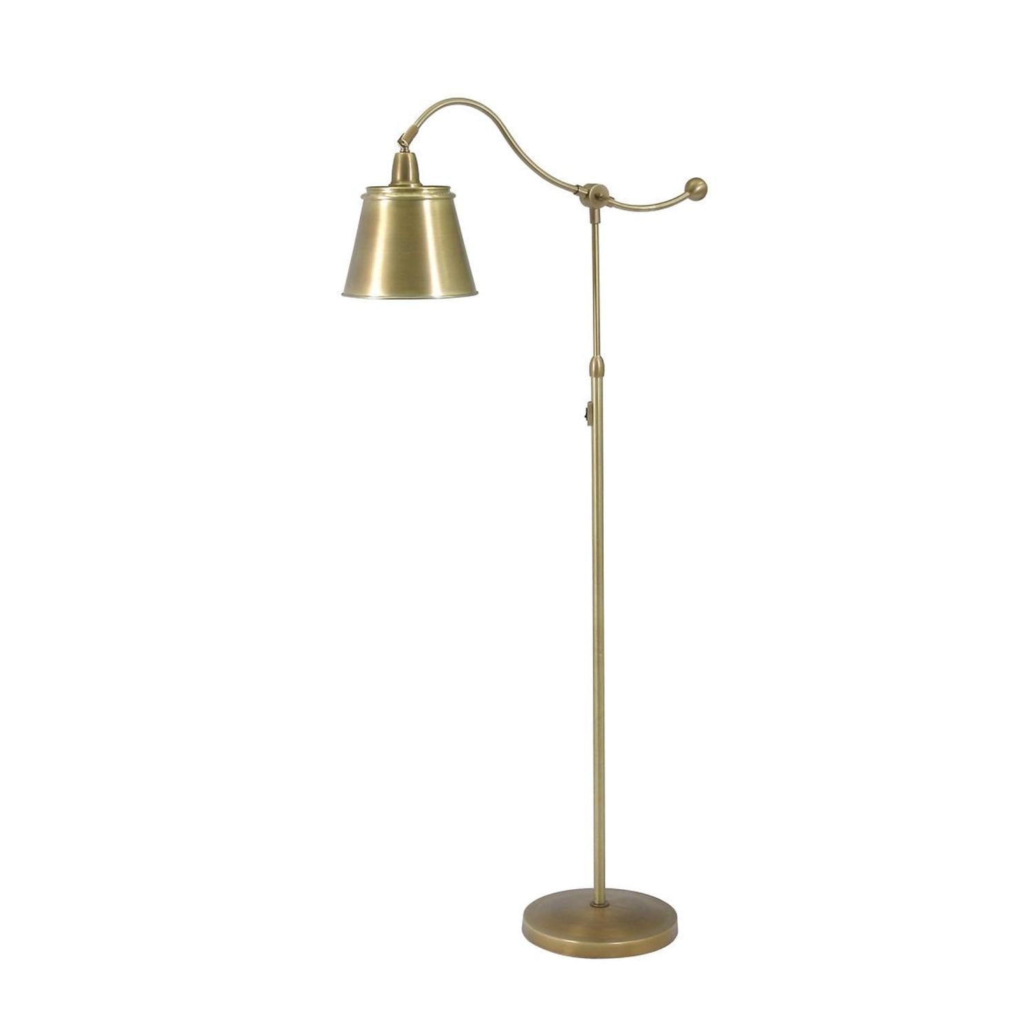 Hyde Park Counter Balance Floor Lamp - HP700-WB-MSWB - Weathered Brass by House of Troy