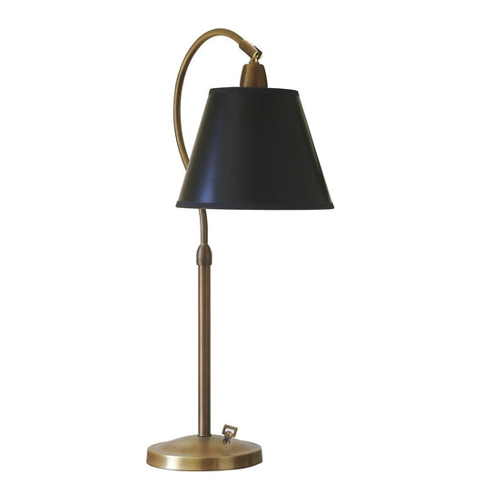 Hyde Park Table Lamp with Full Range Dimmer - HP750-WB-BP - Weathered Brass by House of Troy