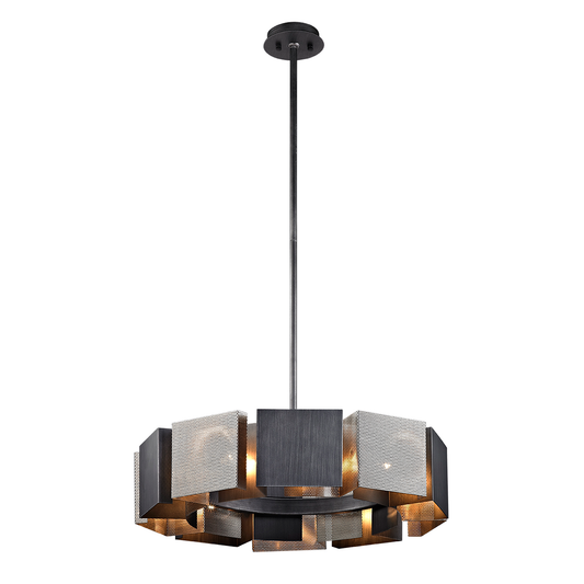 Impression Chandelier - 10-Light - Graphite/Burnished Nickel - Troy Lighting F6045-GRA/BN