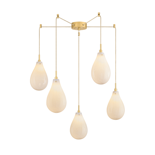 Ironwood Chandelier - 5-Light - Aged Brass by Hudson Valley Lighting
