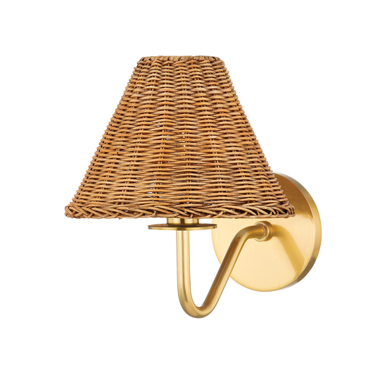 Issa Wall Sconce - 1-Light - Aged Brass - Mitzi H704101-AGB