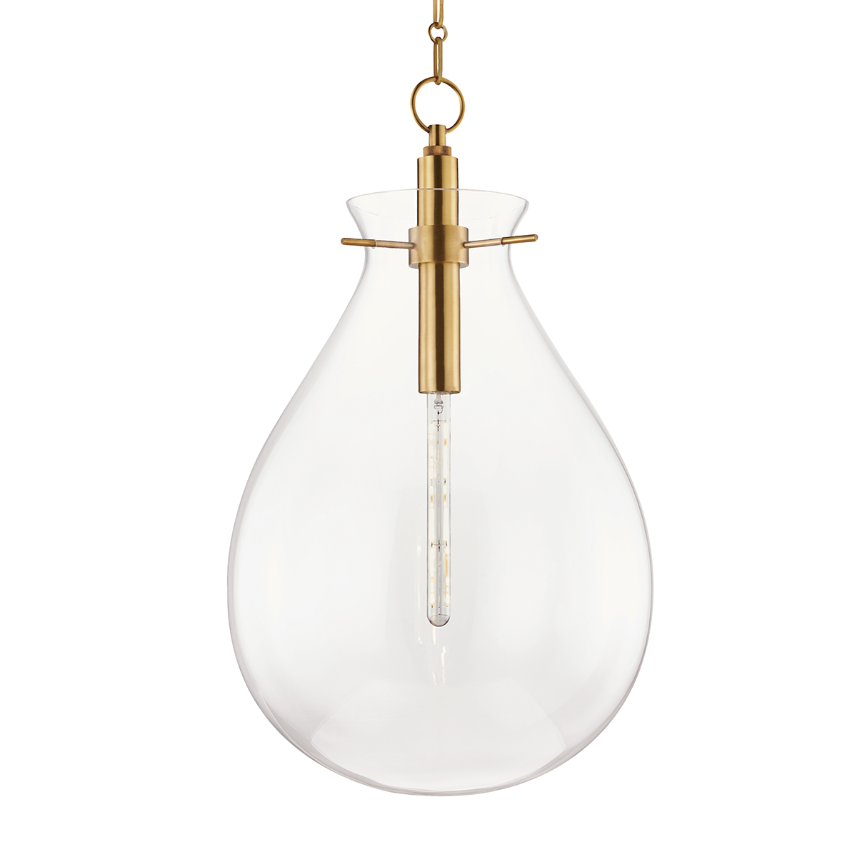 Ivy Large Pendant - Aged Brass by Hudson Valley Lighting