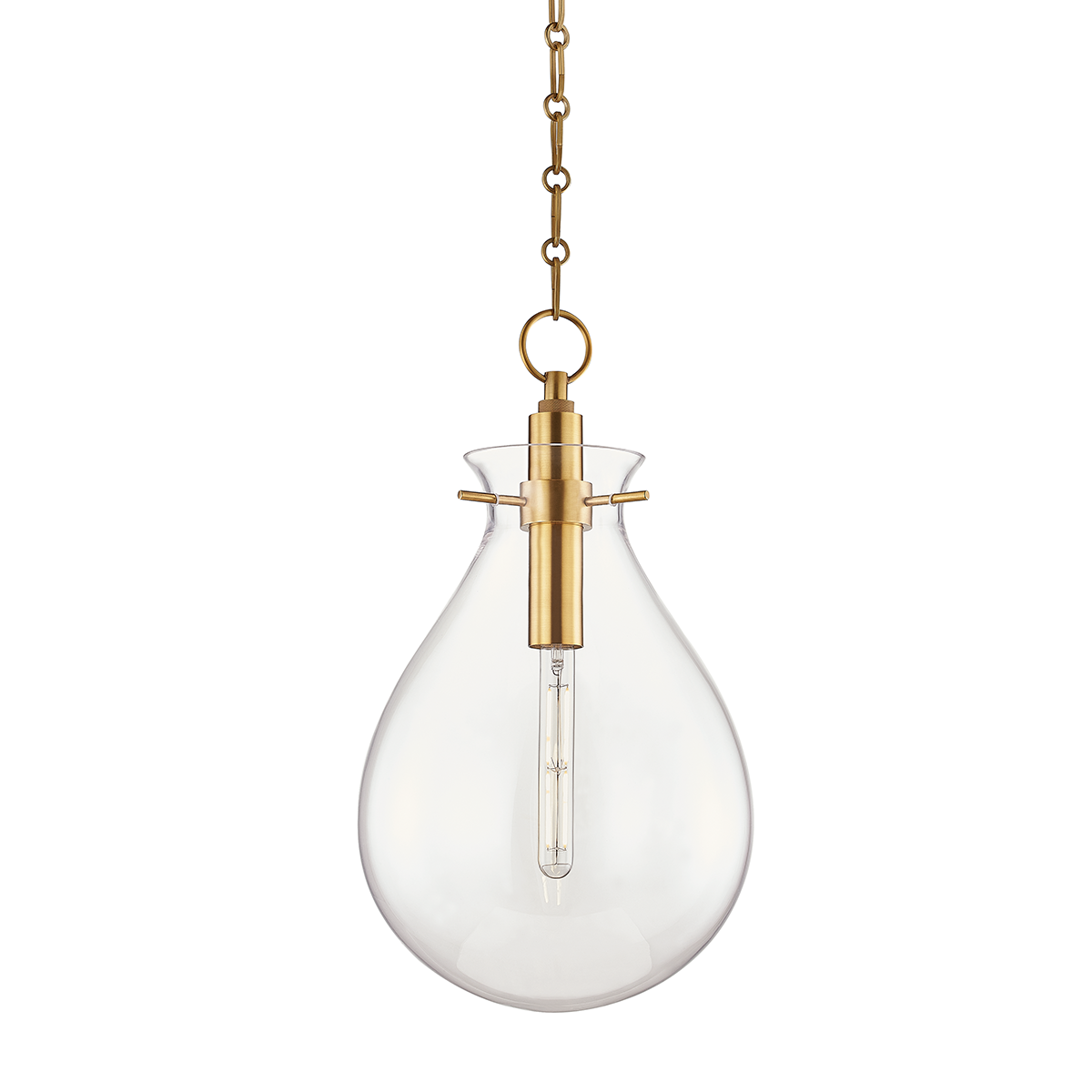 Ivy Medium Pendant - Aged Brass by Hudson Valley Lighting
