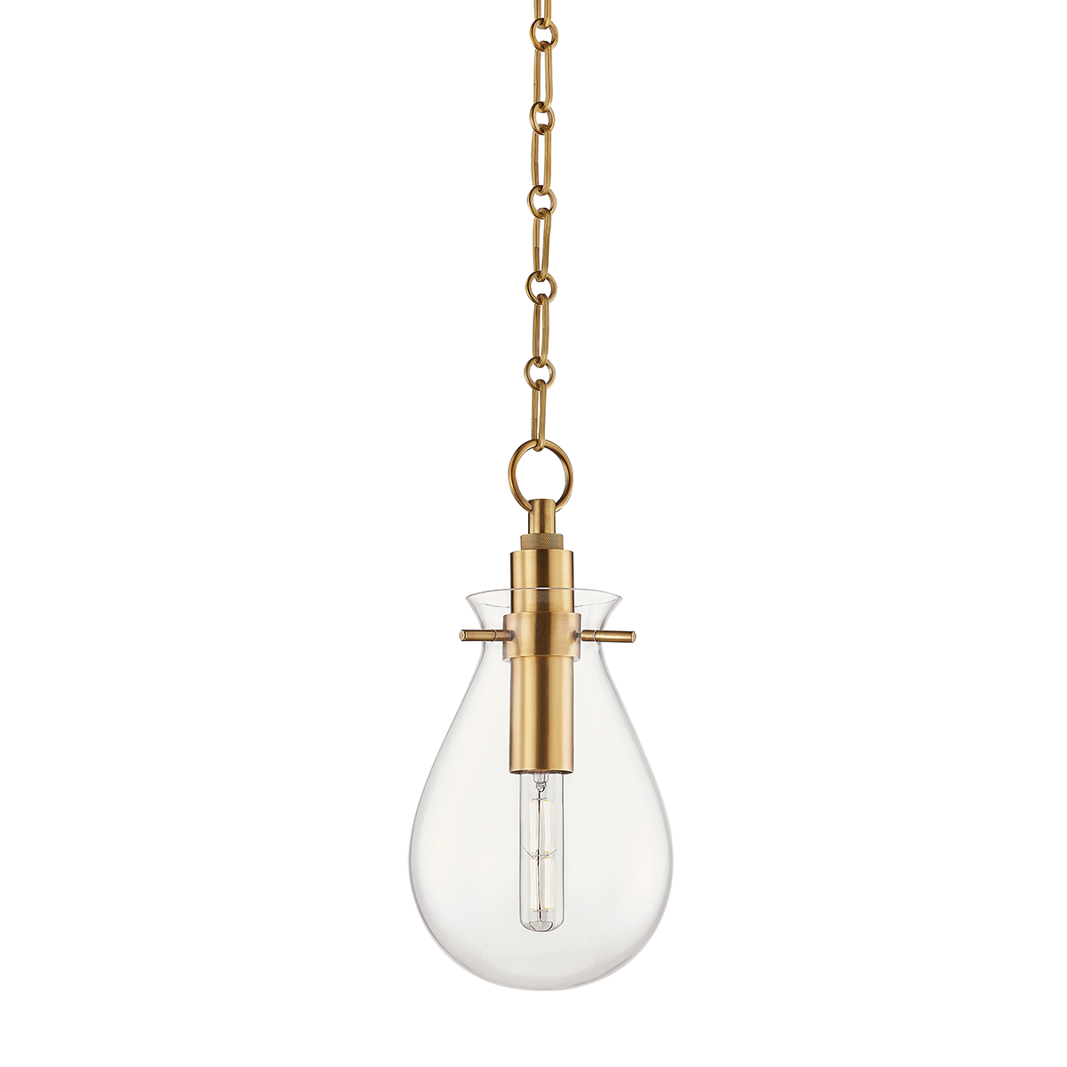 Ivy Small Pendant - Aged Brass by Hudson Valley Lighting