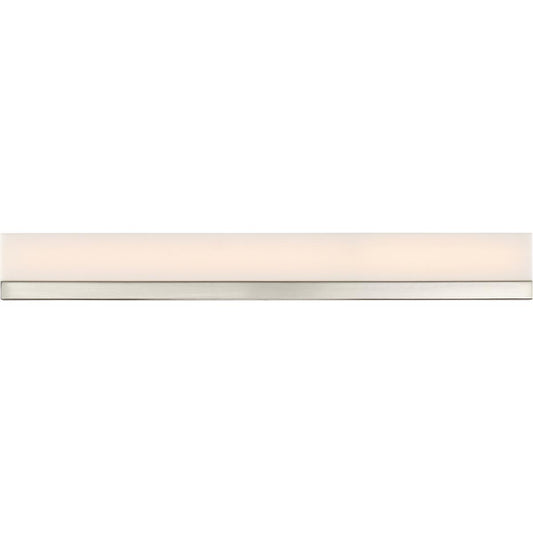 Jackson - 36" LED Large Vanity with White Acrylic - Brushed Nickel Finish - Satco 62-1329