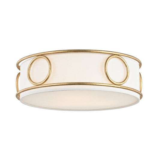 Jade Flush Mount - 3-Light - Gold Leaf - Mitzi H236503-GL