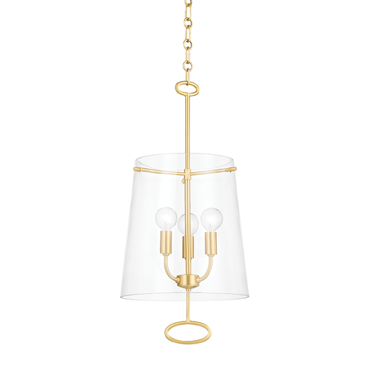 James Pendant - 3-Light - Aged Brass by Hudson Valley Lighting
