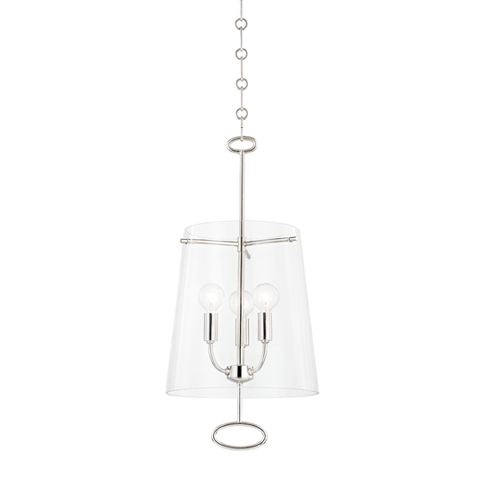 James Pendant - 3-Light - Polished Nickel by Hudson Valley Lighting