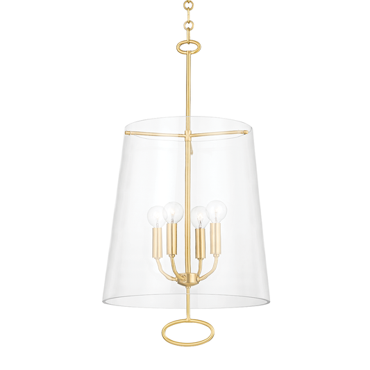 James Pendant - 4-Light - Aged Brass by Hudson Valley Lighting