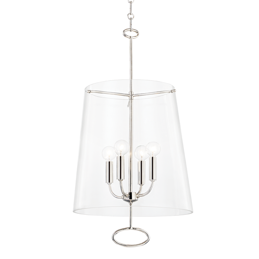 James Pendant - 4-Light - Polished Nickel by Hudson Valley Lighting