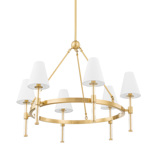 Janelle Chandelier - 6-Light - Aged Brass - Mitzi H630806-AGB