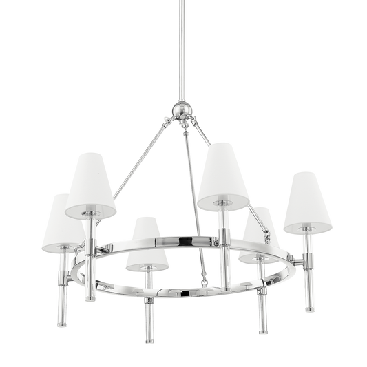 Janelle Chandelier - 6-Light - Polished Nickel - Mitzi H630806-PN