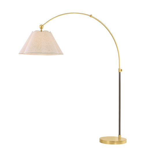 Janie Floor Lamp - Aged Brass/True Bronze - Mitzi HL1043401-AGB/TRB