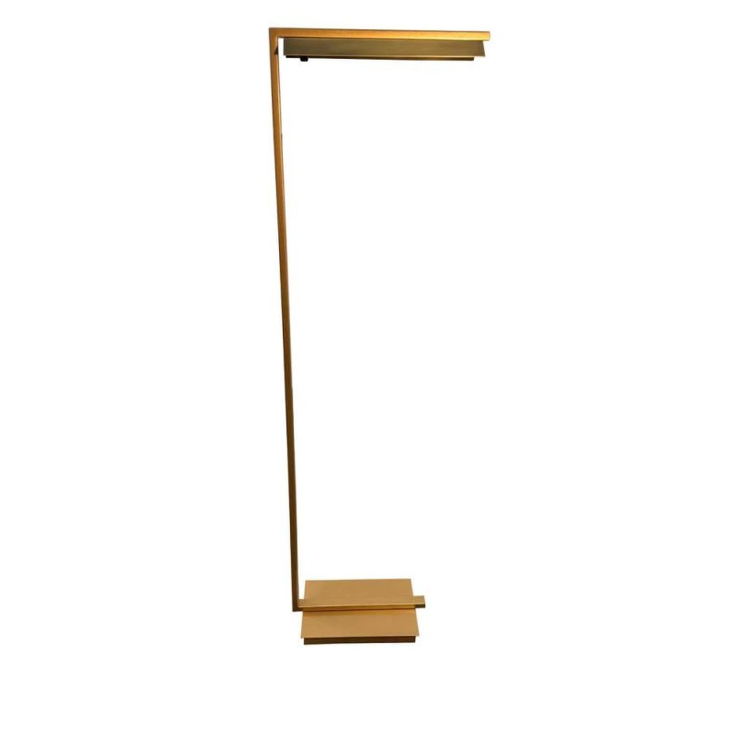 Jay Floor Lamp - JLED500-HG - Heritage Gold by House of Troy