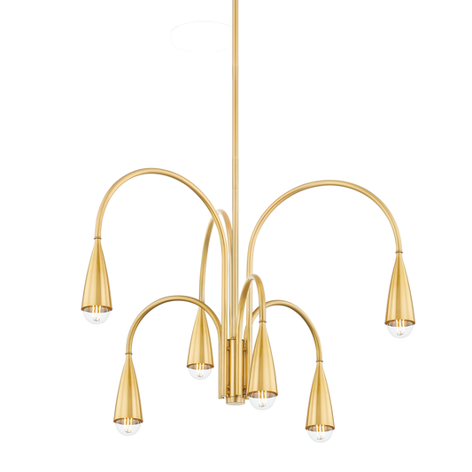 Jenica Chandelier - 6-Light - Aged Brass - Mitzi H811806-AGB