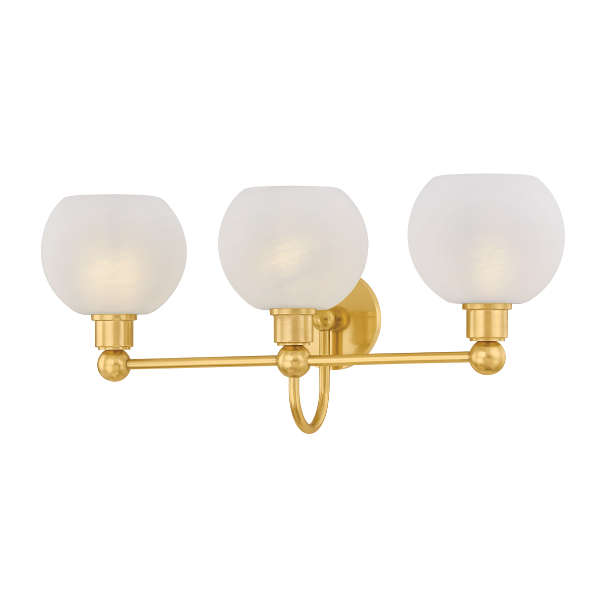 Jerica Vanity Light - 3-Light - Aged Brass - Mitzi H1019303-AGB