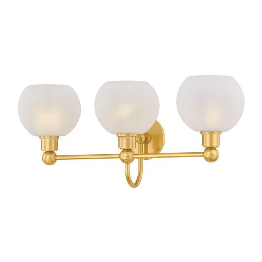 Jerica Vanity Light - 3-Light - Aged Brass - Mitzi H1019303-AGB
