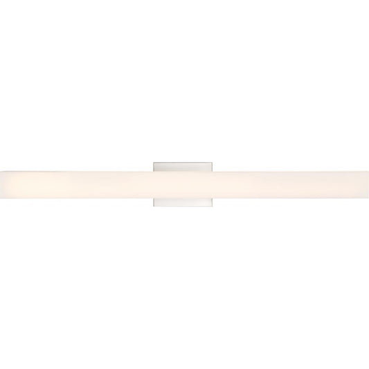 Jess - 36" LED Vanity with White Acrylic - Brushed Nickel Finish - Satco 62-1332