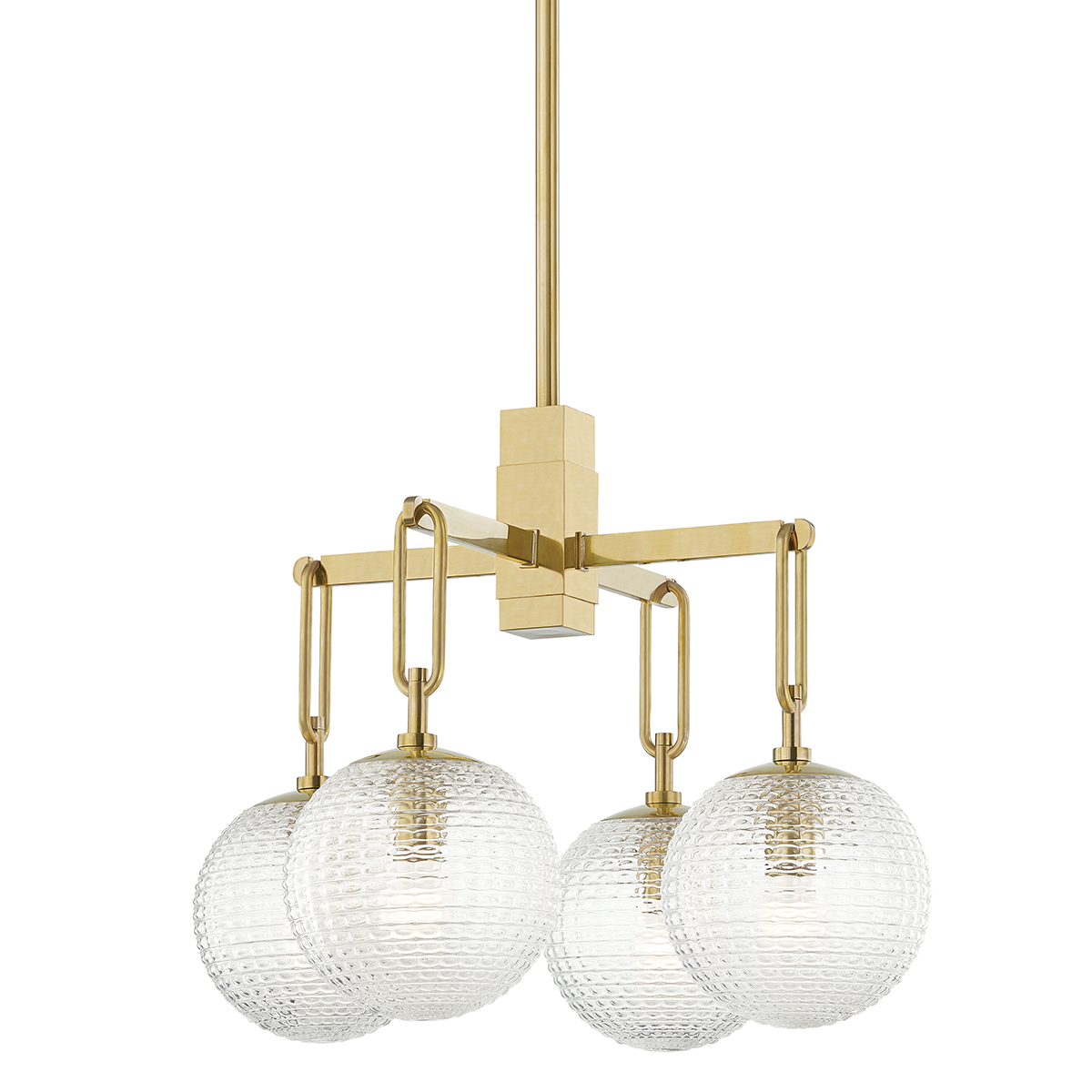 Jewett Chandelier - Aged Brass by Hudson Valley Lighting