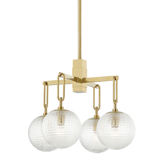 Jewett Chandelier - Aged Brass by Hudson Valley Lighting