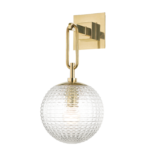 Jewett Wall Sconce - Aged Brass by Hudson Valley Lighting