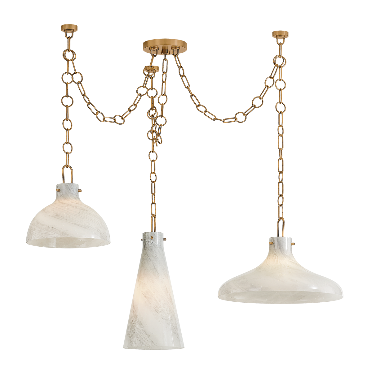 Joaquin Chandelier - 3-Light - Patina Brass - Troy Lighting F1242-PBR