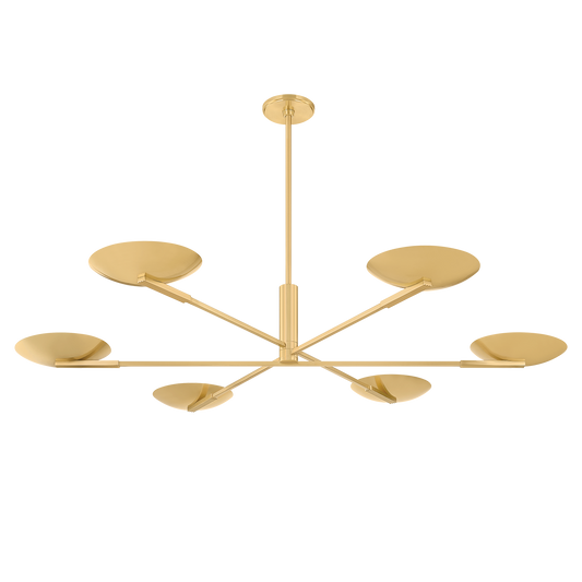 Johnson Chandelier - Aged Brass by Hudson Valley Lighting