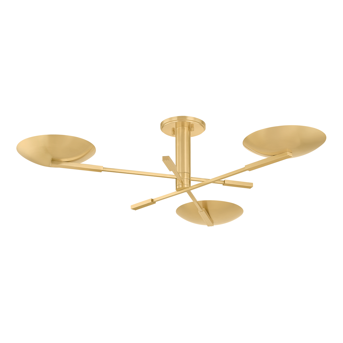 Johnson Semi Flush - Aged Brass by Hudson Valley Lighting