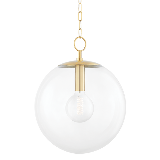 Juliana Large Pendant - 1-Light - Aged Brass - Mitzi H609701L-AGB