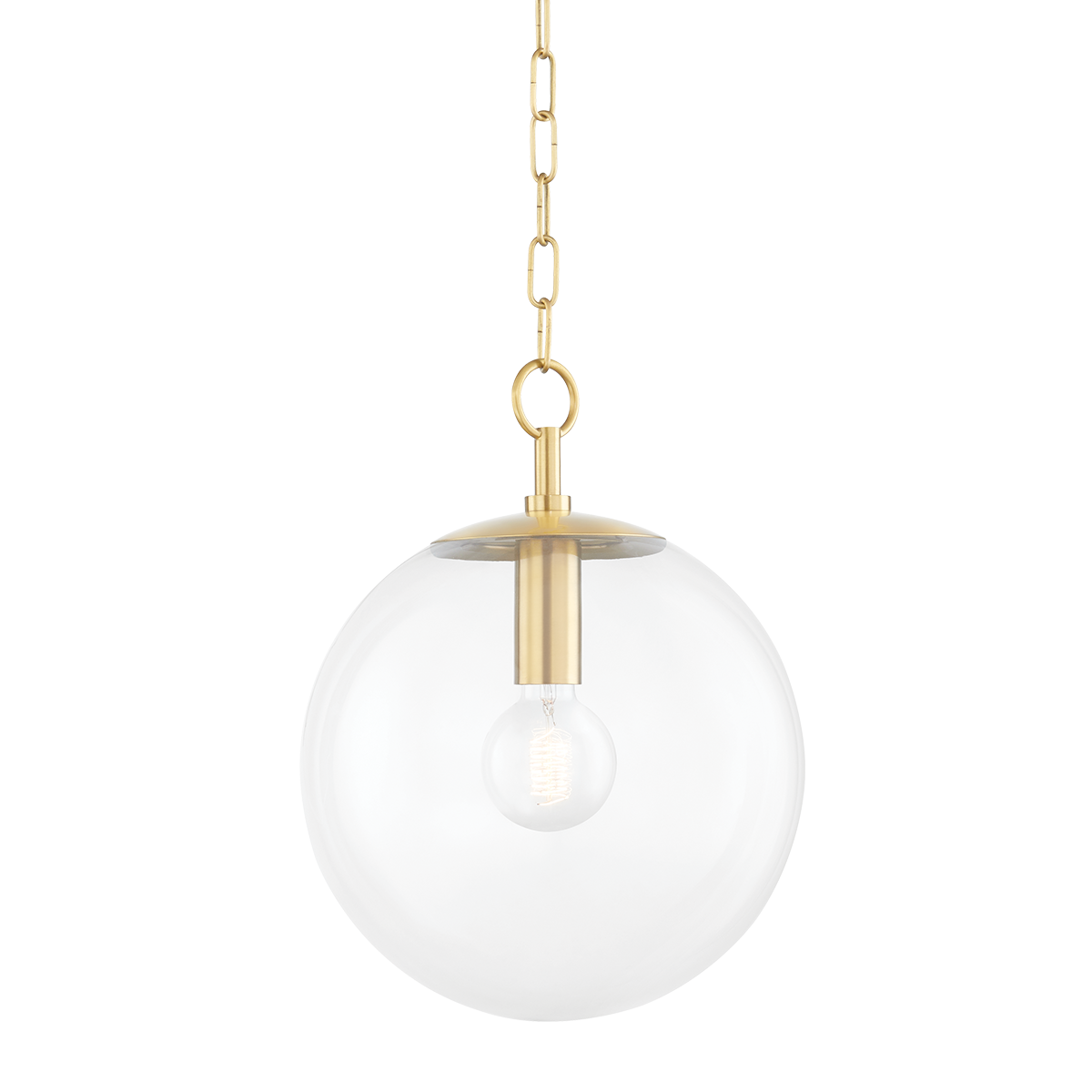 Juliana Small Pendant - 1-Light - Aged Brass - Mitzi H609701S-AGB