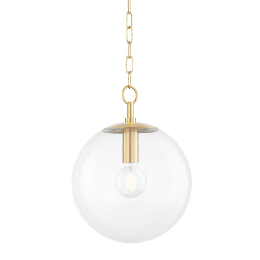 Juliana Small Pendant - 1-Light - Aged Brass - Mitzi H609701S-AGB