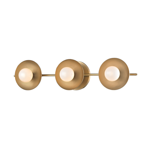 Julien Vanity Light - 3-Light - Aged Brass by Hudson Valley Lighting