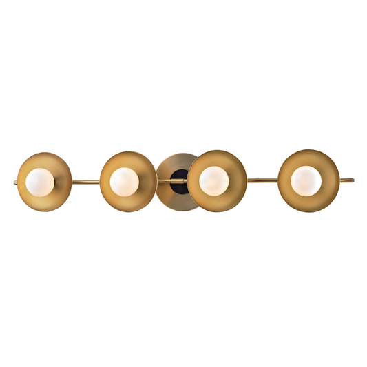 Julien Vanity Light - 4-Light - Aged Brass by Hudson Valley Lighting