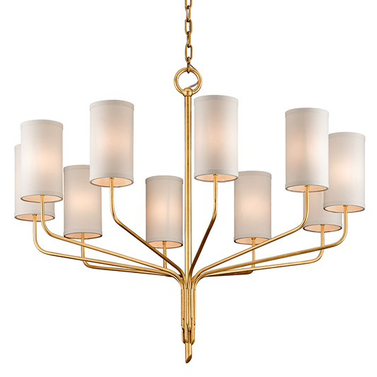 Juniper Chandelier - 10-Light - Gold Leaf - Troy Lighting F6169-GL