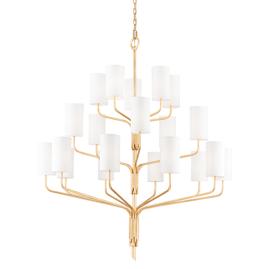 Juniper Chandelier - 20-Light - Gold Leaf - Troy Lighting F61620-GL