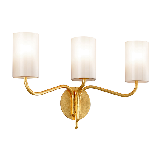 Juniper Vanity Light - 3-Light - Gold Leaf - Troy Lighting B7493-GL