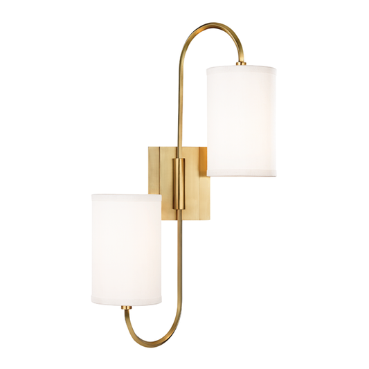 Junius Wall Sconce - Aged Brass by Hudson Valley Lighting