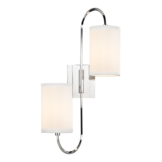 Junius Wall Sconce - Polished Nickel by Hudson Valley Lighting