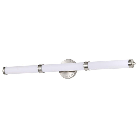 Kagen Large Vanity - LED - Brushed Nickel Finish - White Acrylic Lens - Satco 62-1536